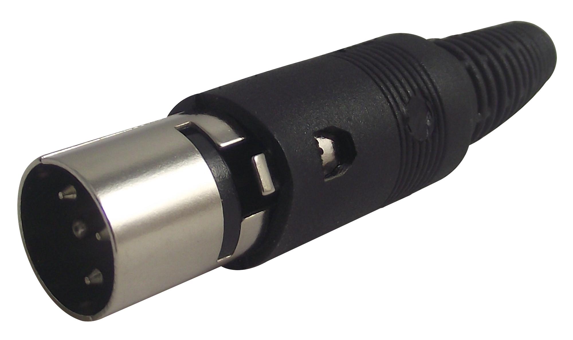 PS000052 DIN AUDIO/VIDEO CONN, PLUG, 3POS, METAL MULTICOMP PRO