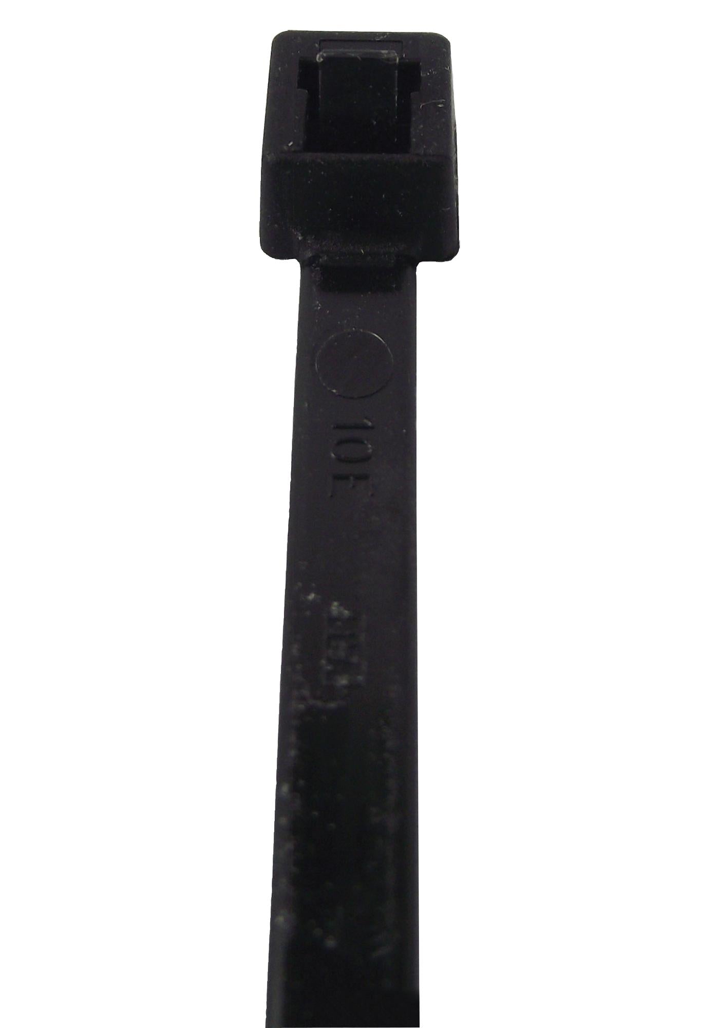 115-02300 CABLE TIE, REL, BLACK, 350X4.6MM, PK100 HELLERMANNTYTON