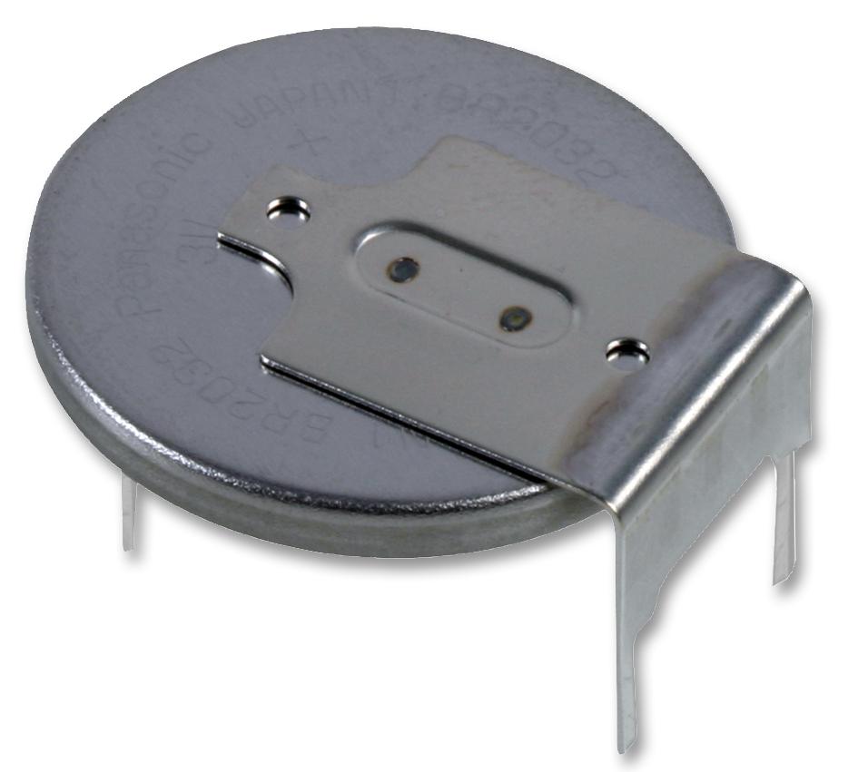 BR-2032/GUN BATTERY, LITHIUM, 3PIN HORIZ BR2032 PANASONIC