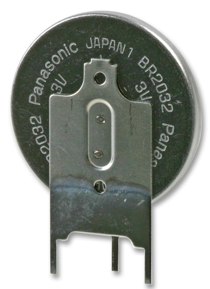 BR-2032/GVN BATTERY, LITHIUM, 3PIN VERT BR2032 PANASONIC