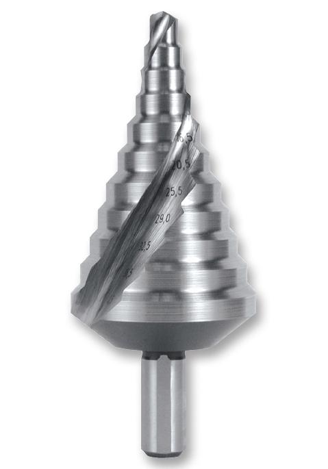 101090 STEP DRILL, HSS, 6.5-40.5MM RUKO