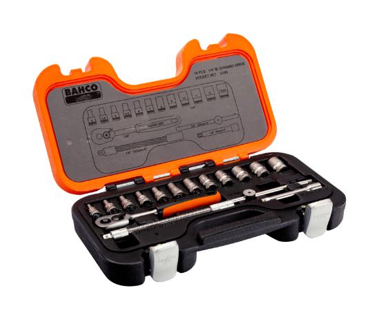 S160 SOCKET SET, 1/4"DRV BAHCO