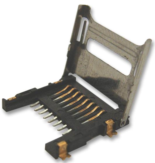 460DE08C3 CONNECTOR, MICRO SD, HINGED, 8POS, SMT MULTICOMP