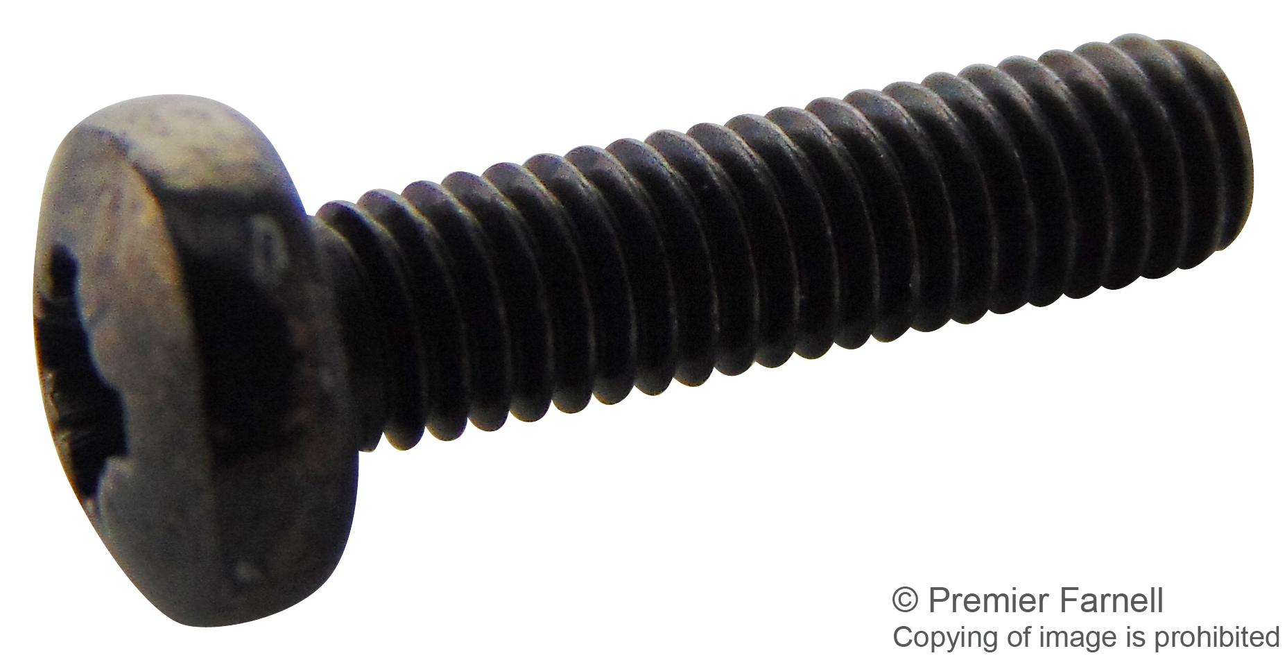 M312 PRSTMCB100- SCREW, POZI PAN, STEEL, BLK, M3X12,PK100 TR FASTENINGS