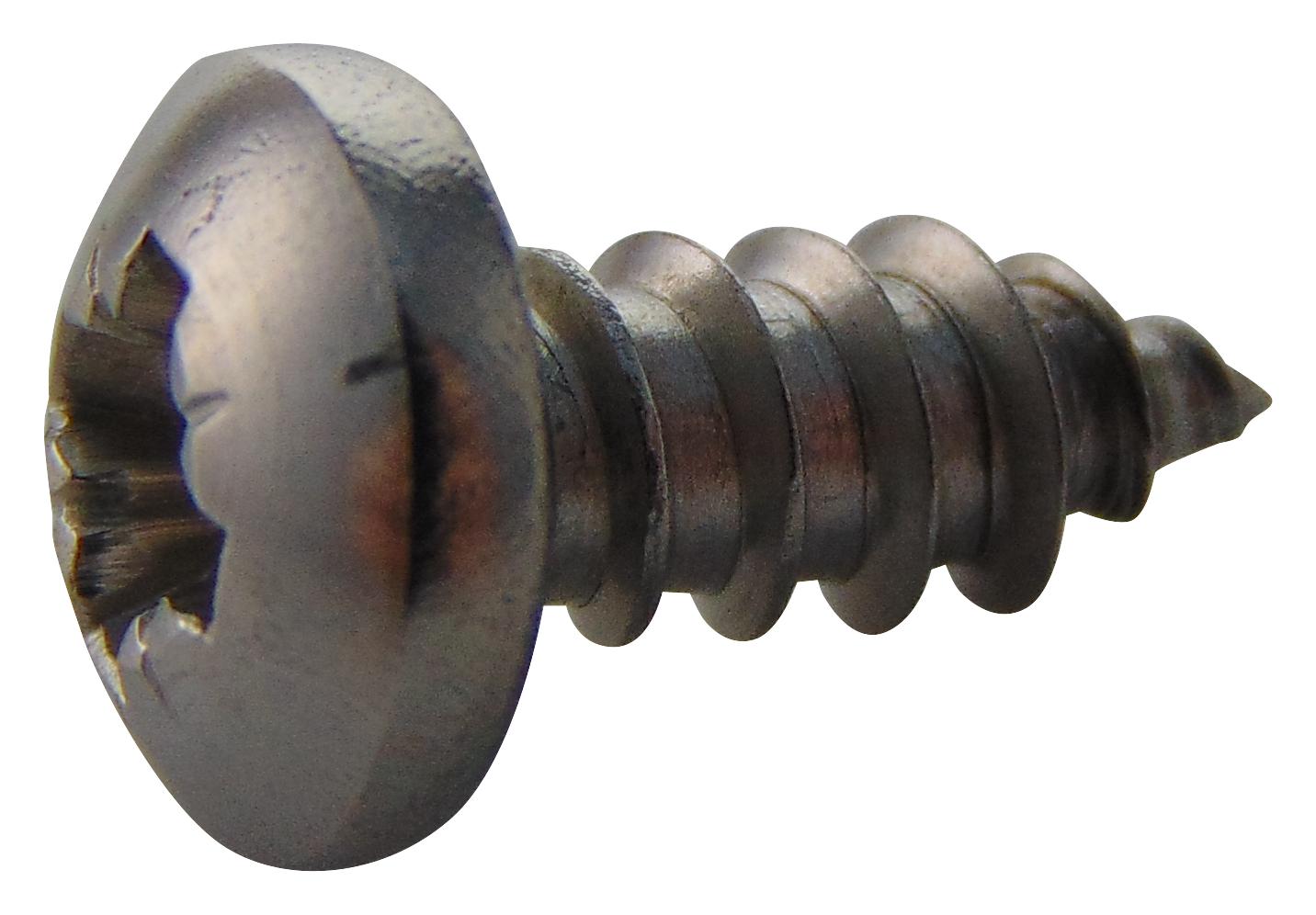 N80.375 PRA2ABS100- SCREW, POZI PAN, STEEL, A2, #8X3/8,PK100 TR FASTENINGS