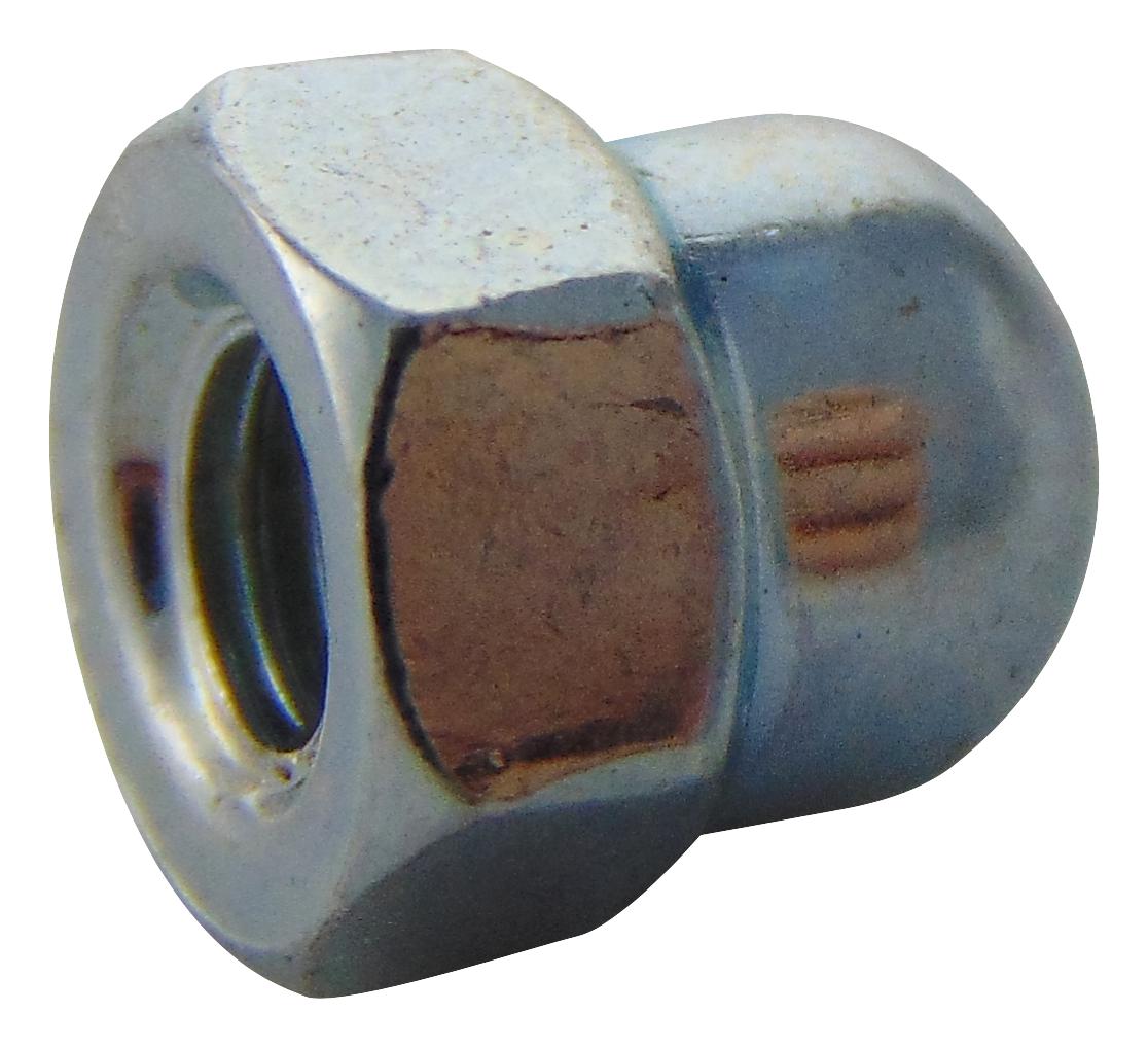 M4- DNST-Z100- DOME NUT, BZP, M4, PK100 TR FASTENINGS