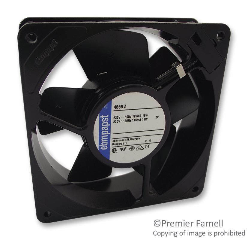 4656Z FAN, 119MM, 230VAC, 160M3/H, 40DBA EBM-PAPST