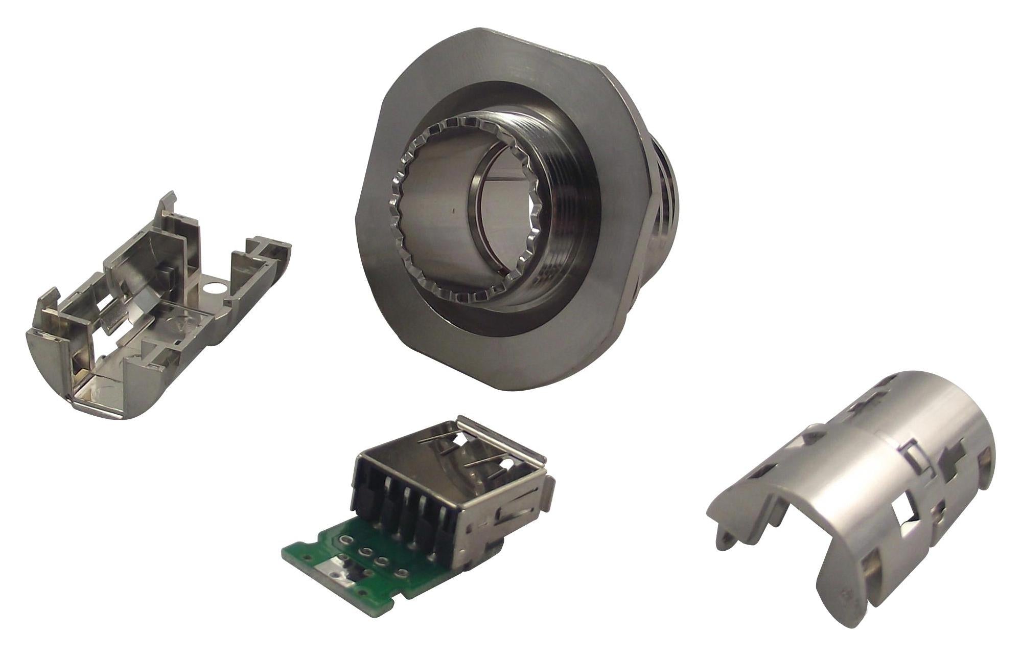 USBF TV 72 N SEALED USB, 2.0 TYPE A, RECEPTACLE, IP67 AMPHENOL SOCAPEX