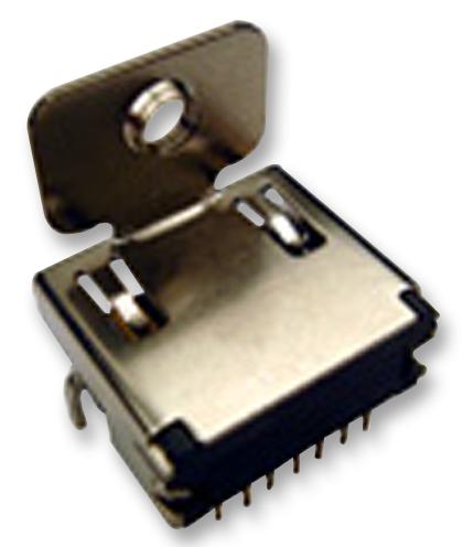 MC34937 HEADER, R/A, HDMI, T/HOLE, W/FLANGE MULTICOMP PRO