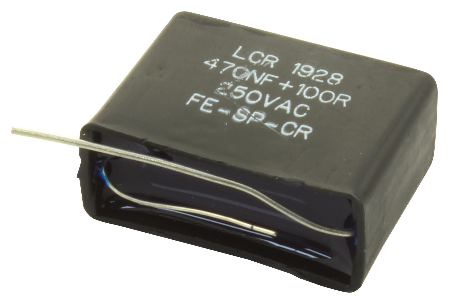 FE-SP-CR28-470/100 CAP, SUP, X2, 0.47UF, 250VAC, RADIAL BOX LCR COMPONENTS