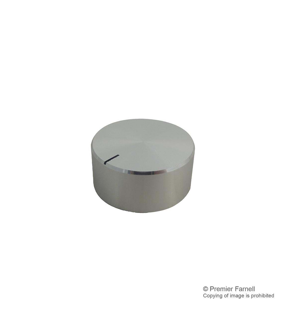32S-2D KNOB, ALUMINIUM, SPUN, 32MM MULTICOMP