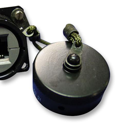 RJFC2B CAP, METAL, RJF FLANGE RCPT, BLACK AMPHENOL SOCAPEX