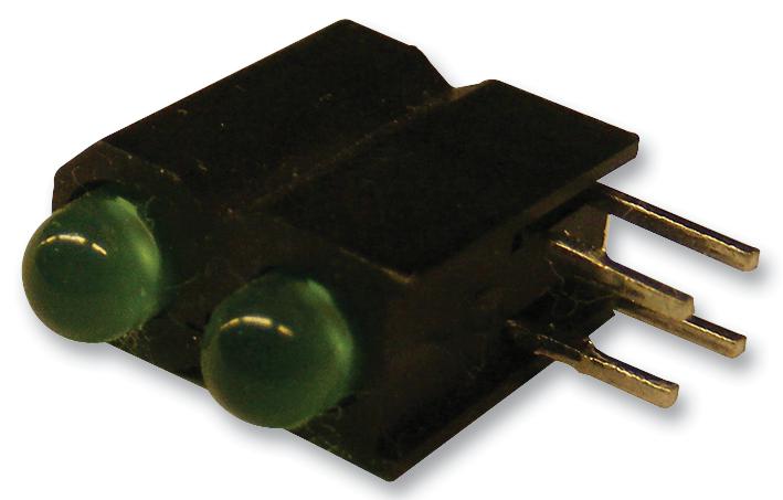 553-0222F LED, PCB, 3MM, BI, GRN-GRN DIALIGHT