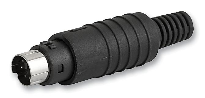 4850.1610 PLUG, MINI-DIN, CABLE, 6WAY SCHURTER