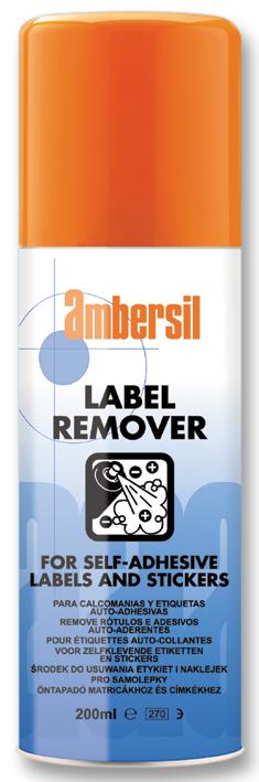 6190012000 LABEL REMOVER, AMBERSIL, 200ML AMBERSIL
