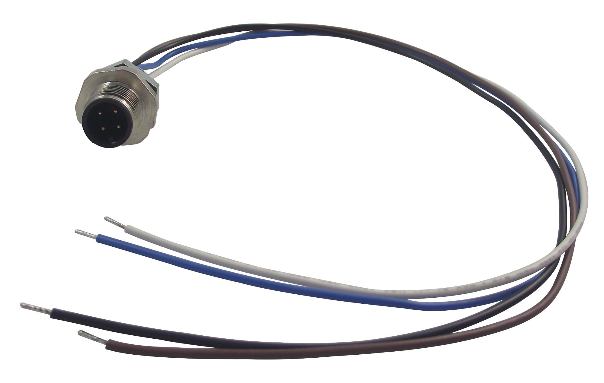 8R4E36E03C3003 PLUG, M12, 4WAY MOLEX