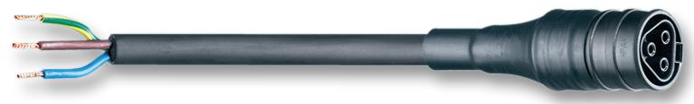 96.232.5033.1 LEAD, SOCKET TO FREE END, 3P, 5M WIELAND ELECTRIC