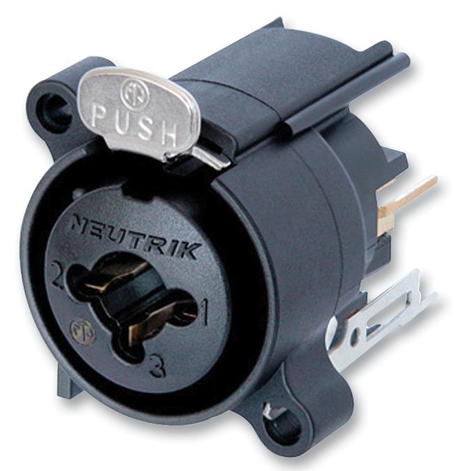 NCJ6FA-V SOCKET, XLR-1/4" JACK STRAIGHT, COMBO A NEUTRIK