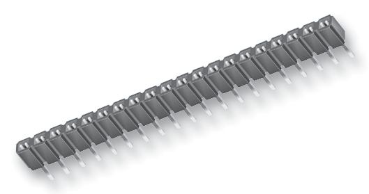 SLW-106-01-G-S RECEPTACLE, 2.54MM, SINGLE, 6WAY SAMTEC