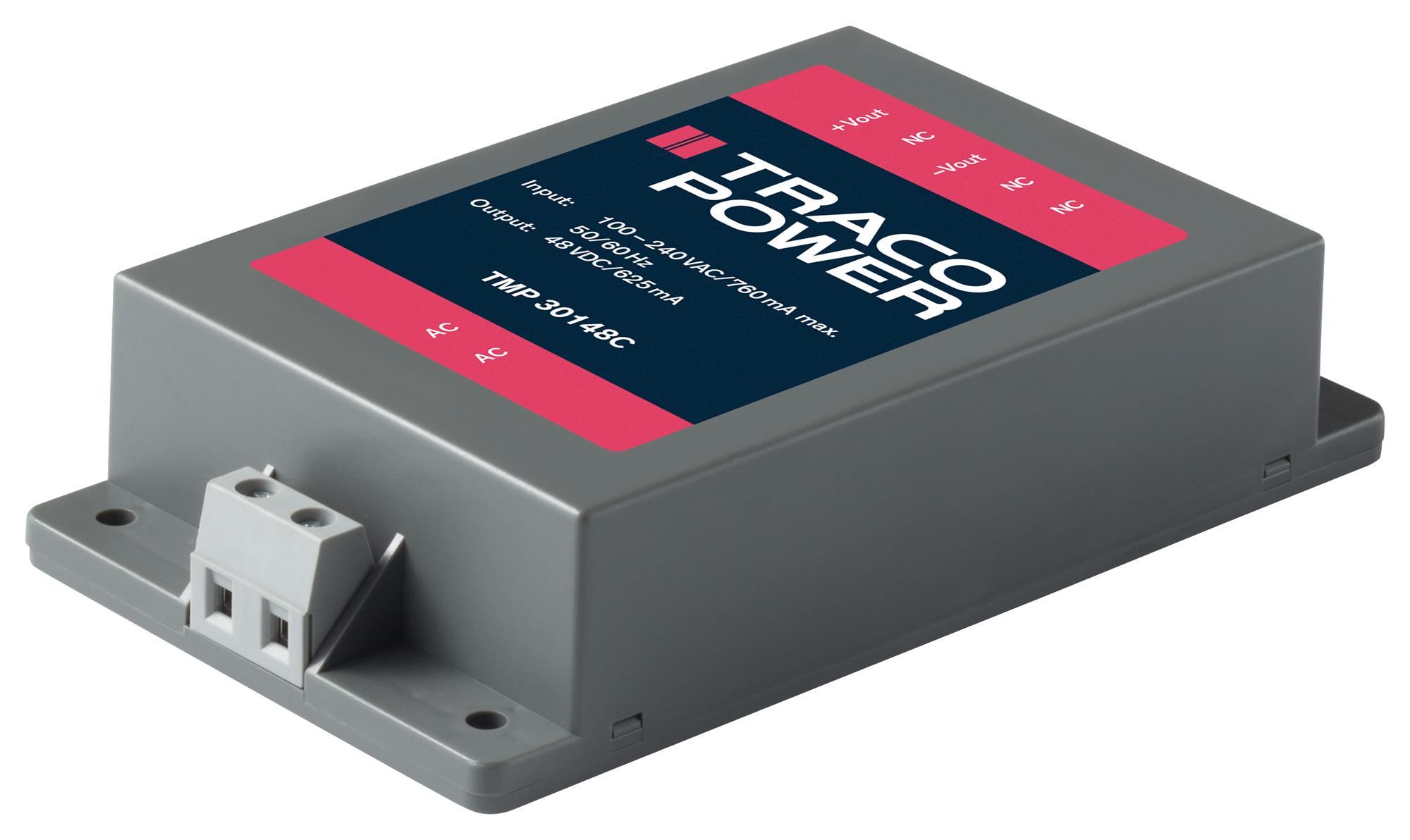 TMP 30515C CONVERTER, AC/DC, 5V&±15V/30W, MODULE TRACO POWER