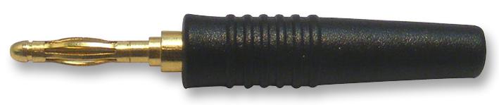 25.205.2 BANANA PLUG, 10A, 2MM, FREE, BLACK MULTICOMP