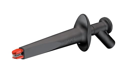 66.9474-21 CROCODILE CLIP, CAT IV, BLACK STAUBLI