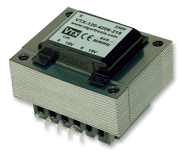 VTX-120-012-509 TRANSFORMER, 12VA, 2 X 9V VIGORTRONIX