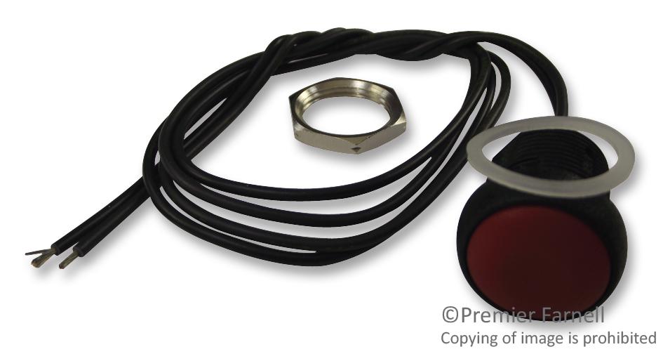 IRR3F462 SWITCH, NO, ROUND, RED, IP67 APEM