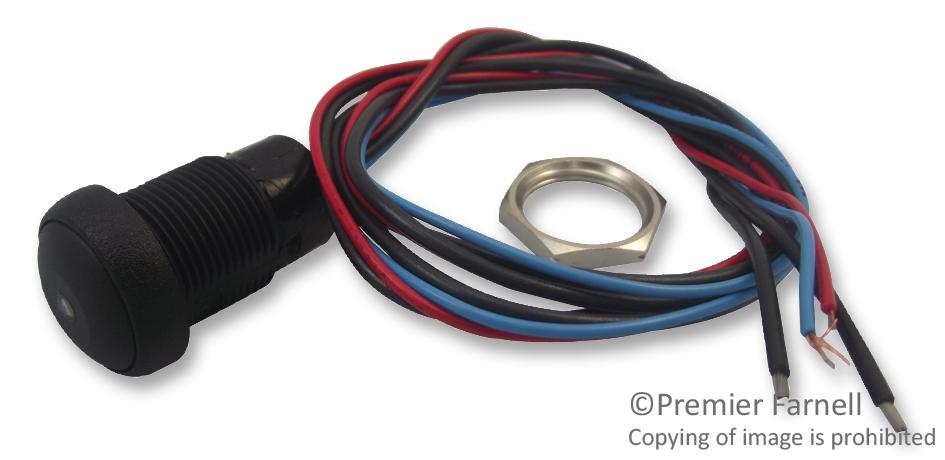 IRR3F422LOB SWITCH, NO, ROUND, BLUE LED, IP67 APEM