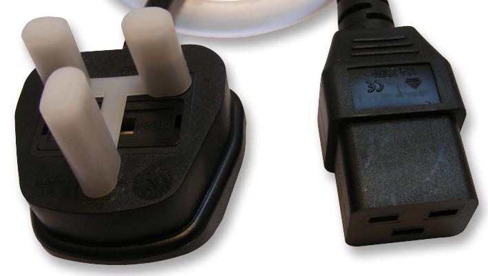 SL-19 + QP026-1 LEAD, IEC C19 UK PLUG, 1M MULTICOMP PRO