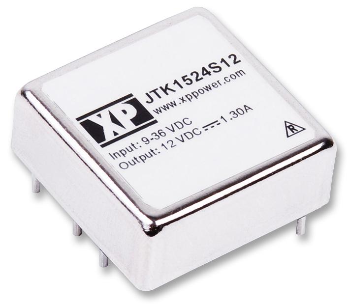 JTK2024S15 DC/DC CONVERTER, 20W, 4:1, 1"X1"15V XP POWER