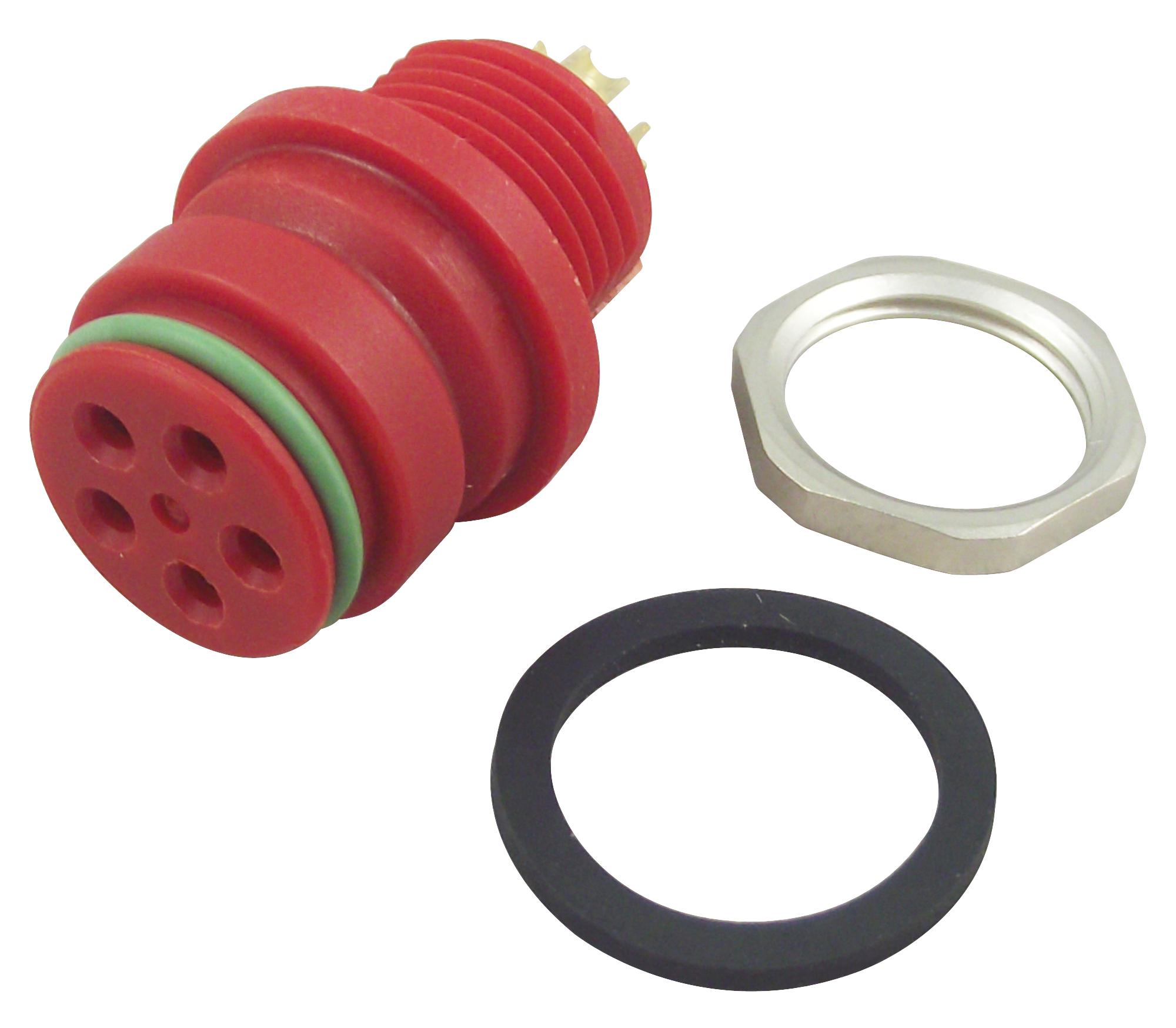 99-9116-50-05 SOCKET, PANEL, RED, 5WAY BINDER