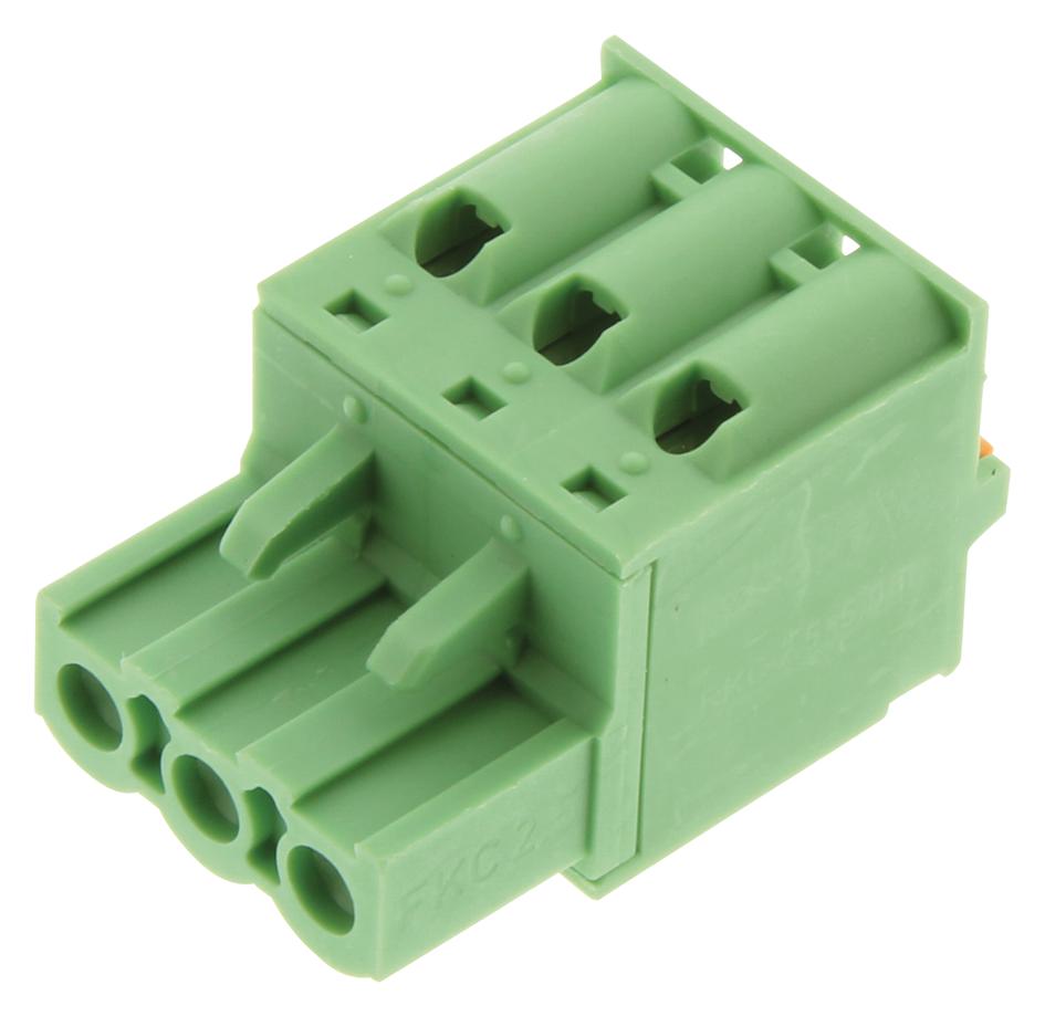 FKC 2,5/3-ST-5.08 TERMINAL BLOCK, PLUGGABLE, 3POS, 12AWG PHOENIX CONTACT