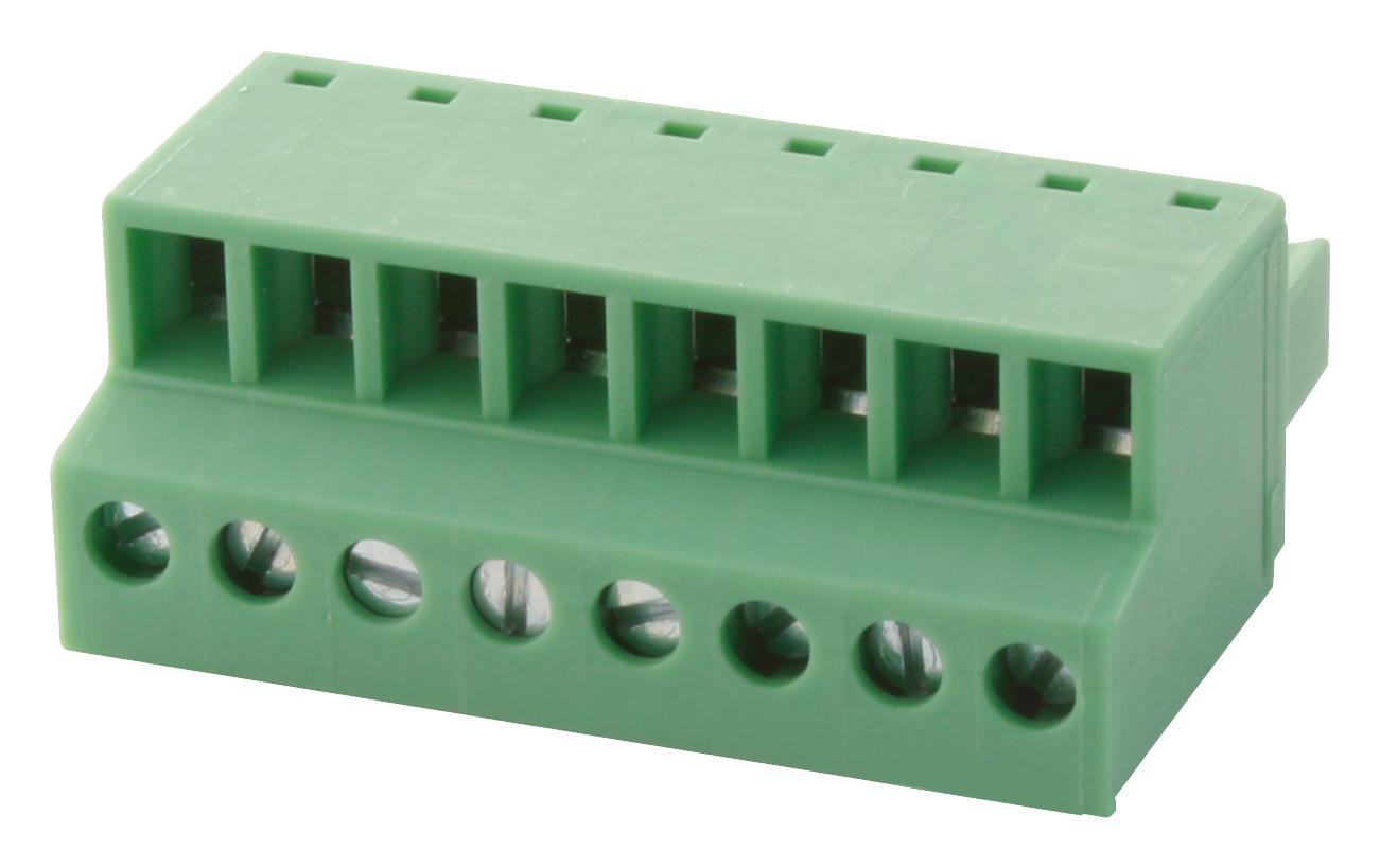 FRONT-MC1,5/8-ST-3,81 TERMINAL BLOCK, PLUGGABLE, 8POS, 16AWG PHOENIX CONTACT