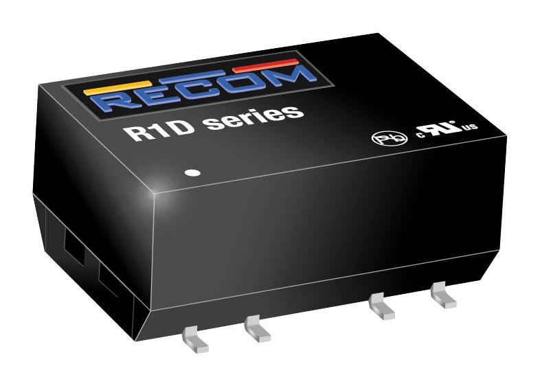 R1D-0515/P DC-DC CONVERTER, 2 O/P, 1W RECOM POWER