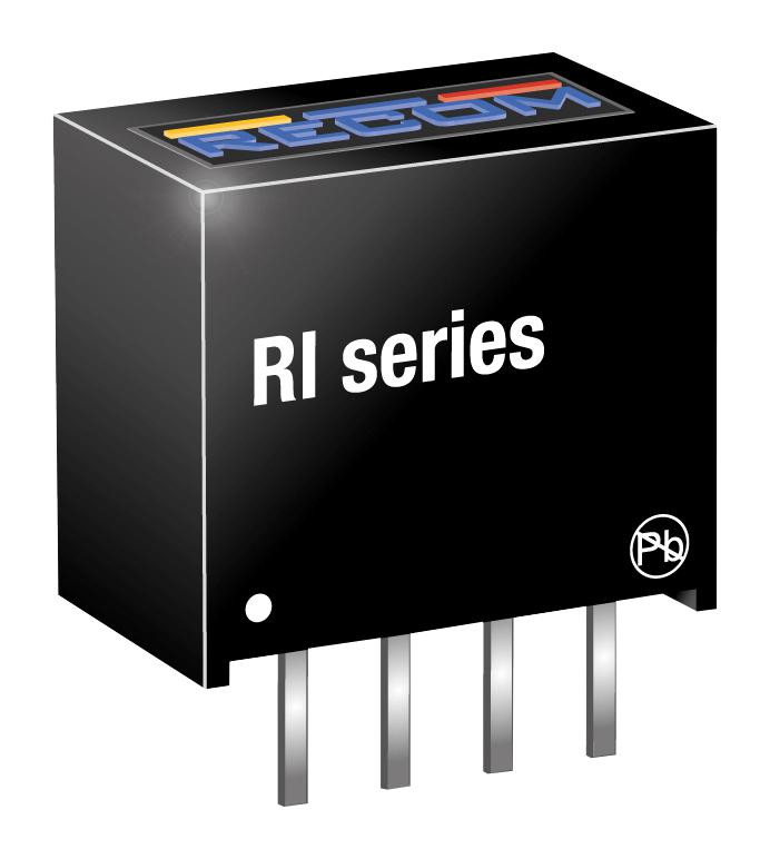 RI-1212S DC/DC, UNREG, 2W, 1KV, 12V, SIP4 RECOM POWER