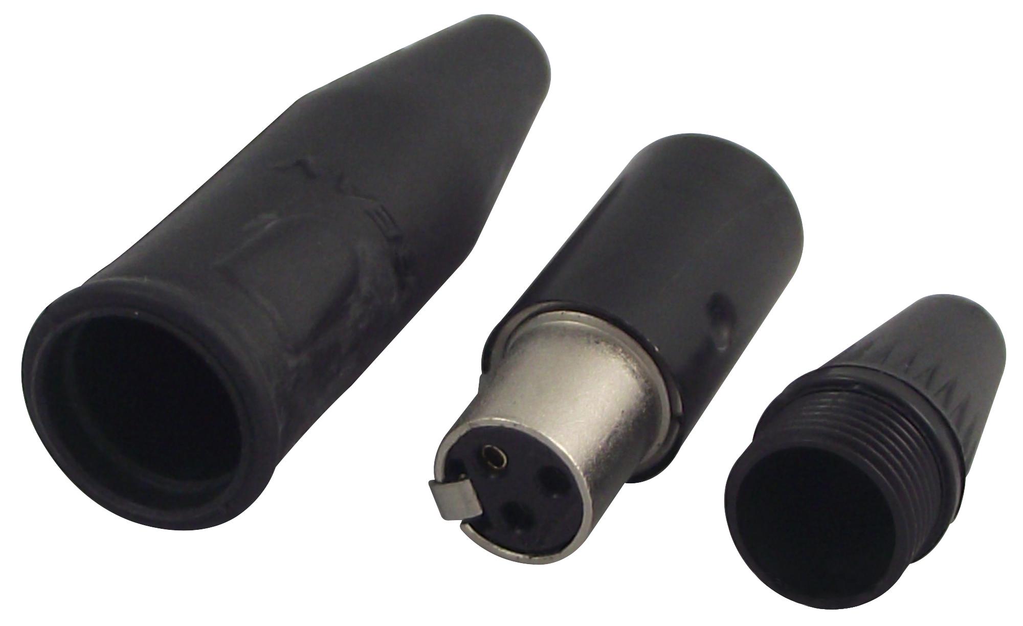 RT3FC-B-W SOCKET, TINY XLR, CABLE, 3WAY REAN