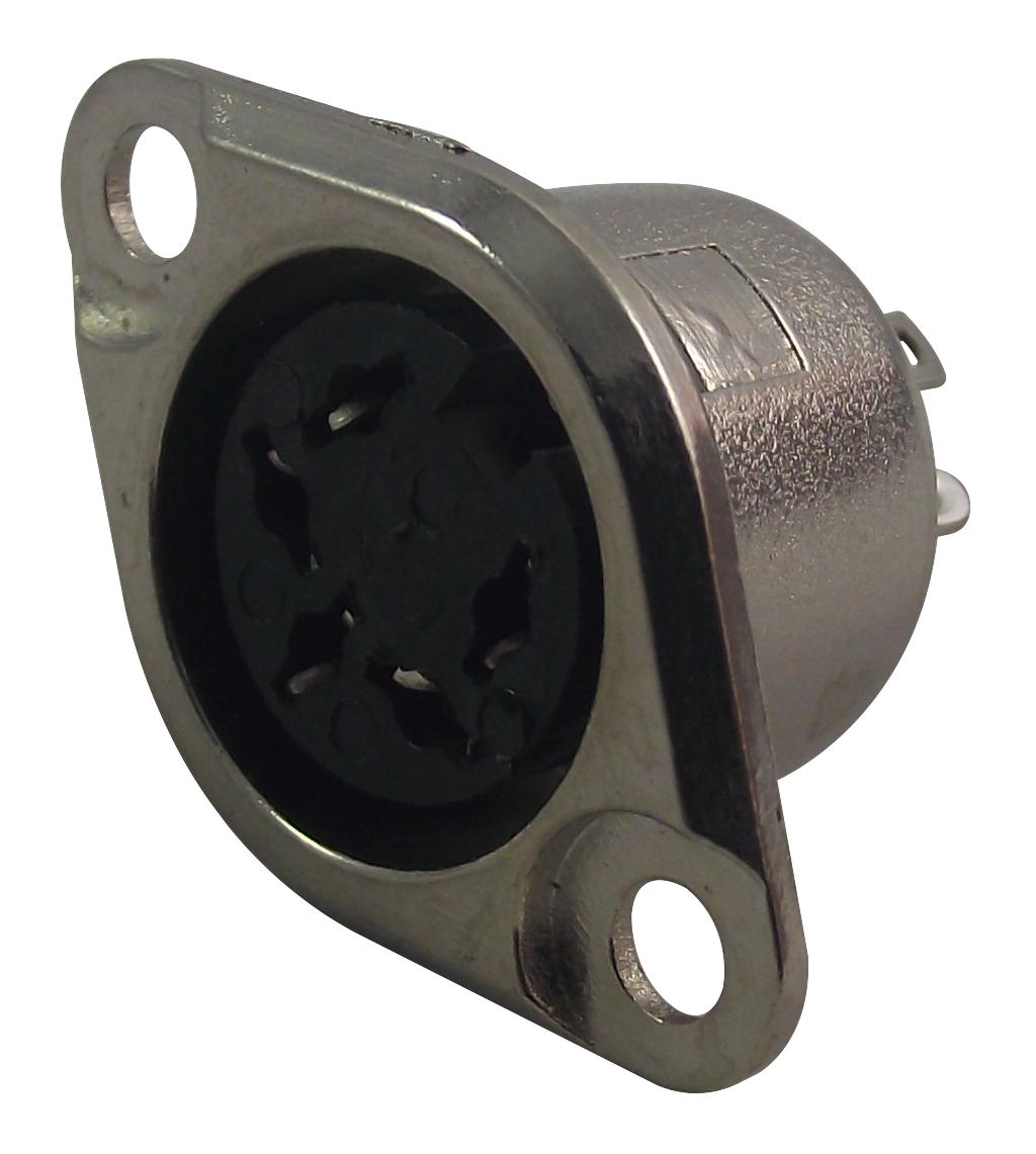 0103 05-1 SOCKET, CHASSIS, DIN, CATCH, 5WAY LUMBERG