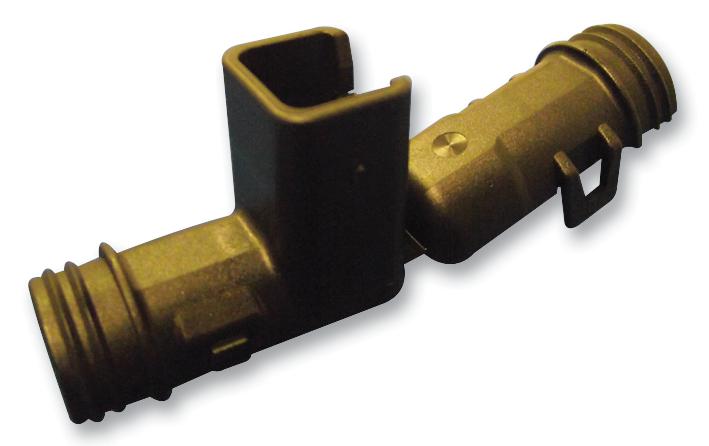 1011-256-0205 BACKSHELL, DT, PLUG, R/A, 2WAY DEUTSCH - TE CONNECTIVITY