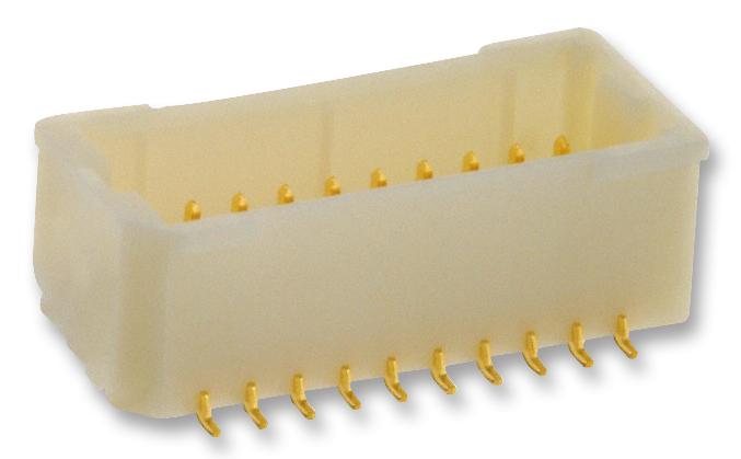 BM20B-SRDS-G-TF(LF)(SN) HEADER, SHD, 20WAY, TOP, 1MM JST (JAPAN SOLDERLESS TERMINALS)