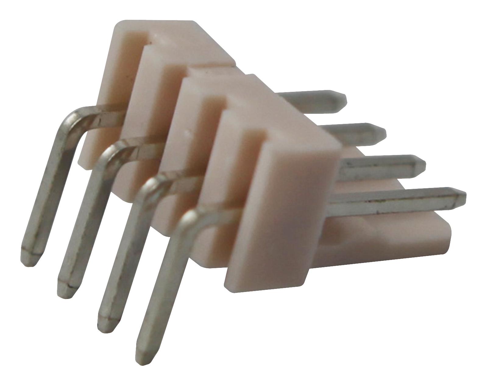 61900411021 HEADER, 2.54MM, R/A, B/LOCKING, 4WAY WURTH ELEKTRONIK