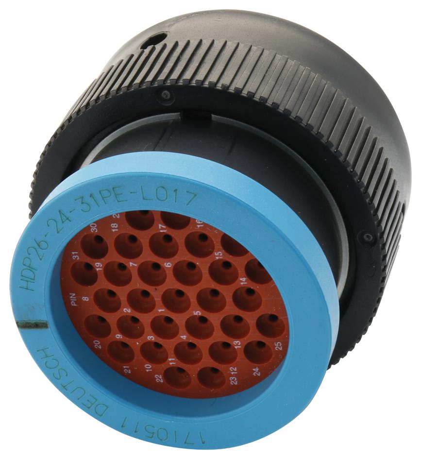 HDP26-24-31PE-L017 PLUG, HDP, 31 WAY, PIN DEUTSCH - TE CONNECTIVITY