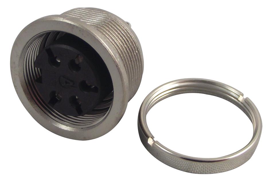 T 3363 000 SOCKET, FRONT PANEL MNT, C091A, 5WAY AMPHENOL SINE/TUCHEL