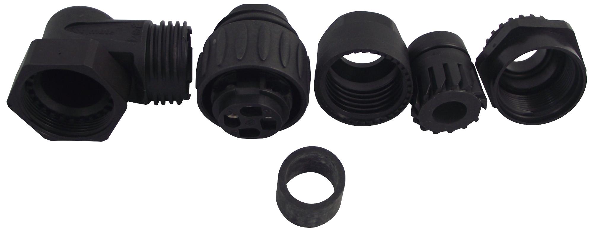 C016 20K003 100 12.. PLUG, FREE, R/A, ECOMATE, 3+PE AMPHENOL SINE/TUCHEL