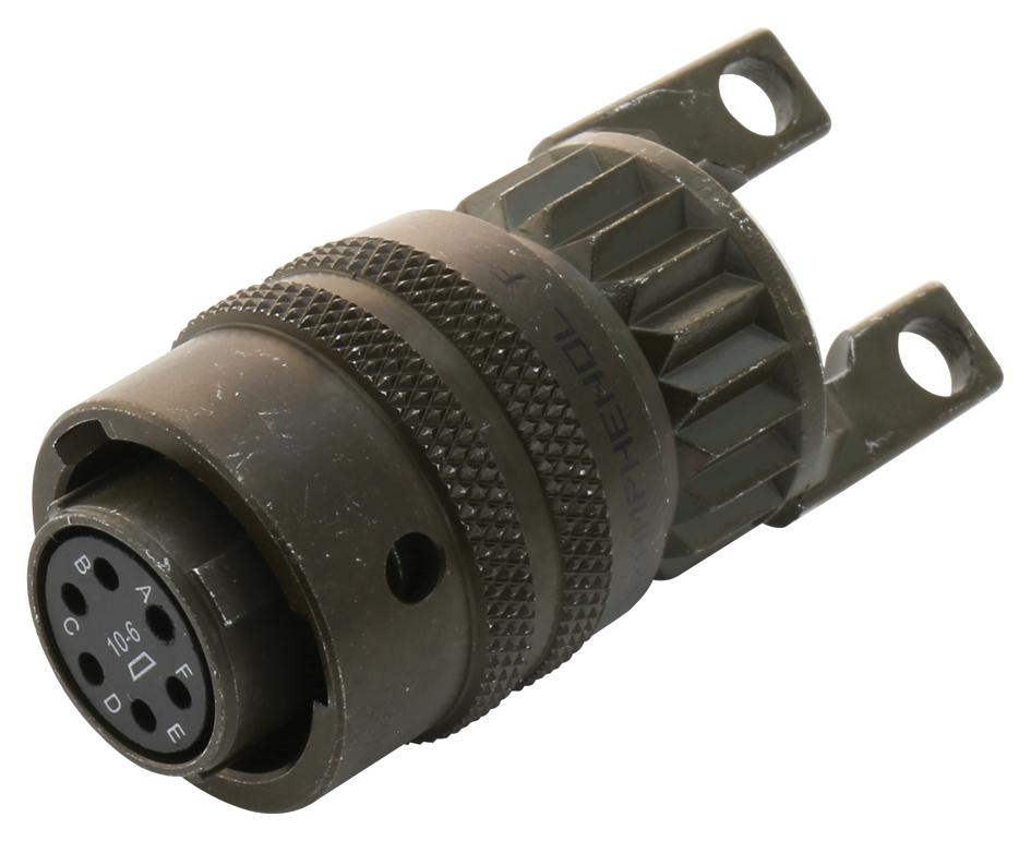 PT06E10-6S(SR) PLUG, FREE, SIZE 10, 6WAY, SKT AMPHENOL SINE/TUCHEL