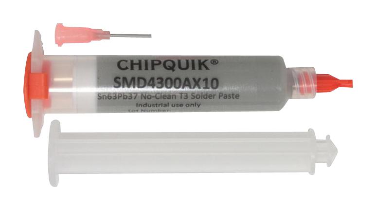SMD4300AX10 PASTE, REWORK, 63/37, 10CC CHIP QUIK