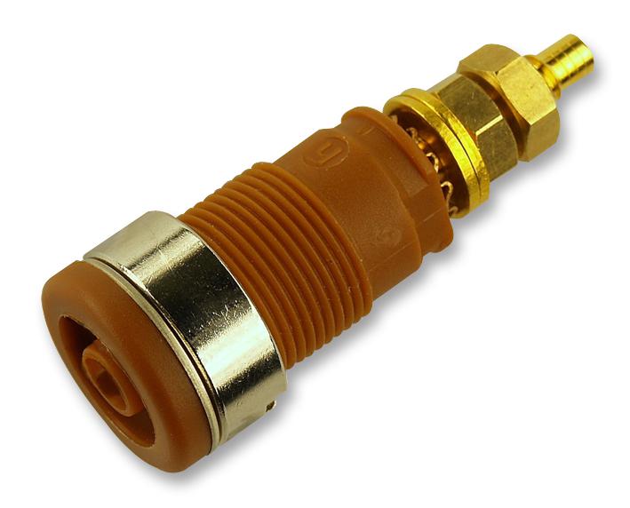 972354105 SOCKET, 4MM, SAFETY, BROWN, MVL S HIRSCHMANN TEST AND MEASUREMENT