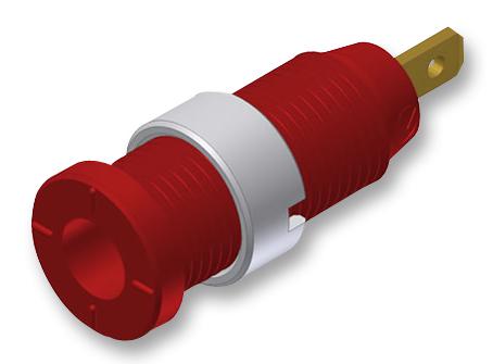 975455701 SOCKET, SAFETY, 2MM, F2, RED, PMS HIRSCHMANN TEST AND MEASUREMENT