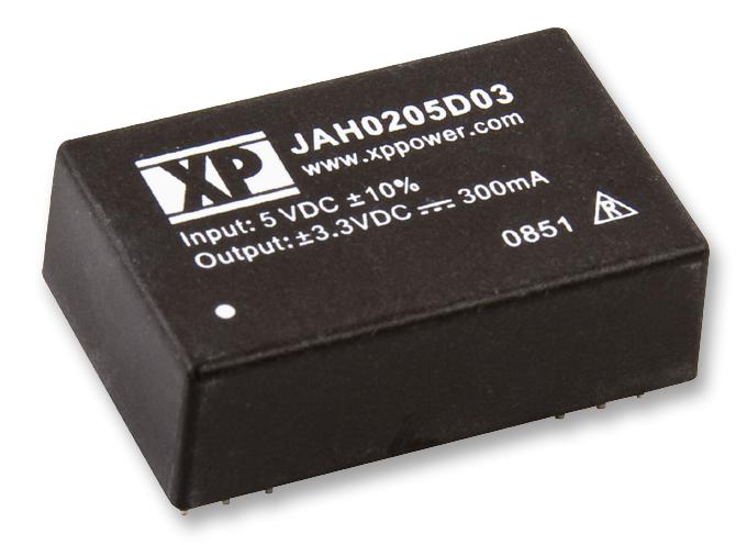 JAH0224S15 DC/DC CONVERTER, 2W, ONE 15V O/P XP POWER