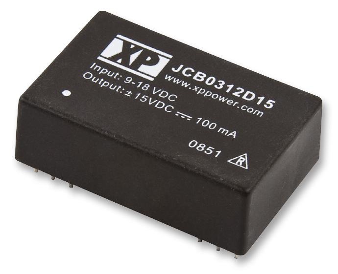 JCB0305D24 DC/DC CONVERTER, 3W, DUAL 24V O/P XP POWER